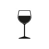 The wineglass icon. Goblet symbol. Flat Vector illustration